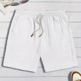 Pohodlné lněné šortky