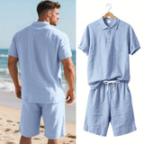 Pánský lněný set