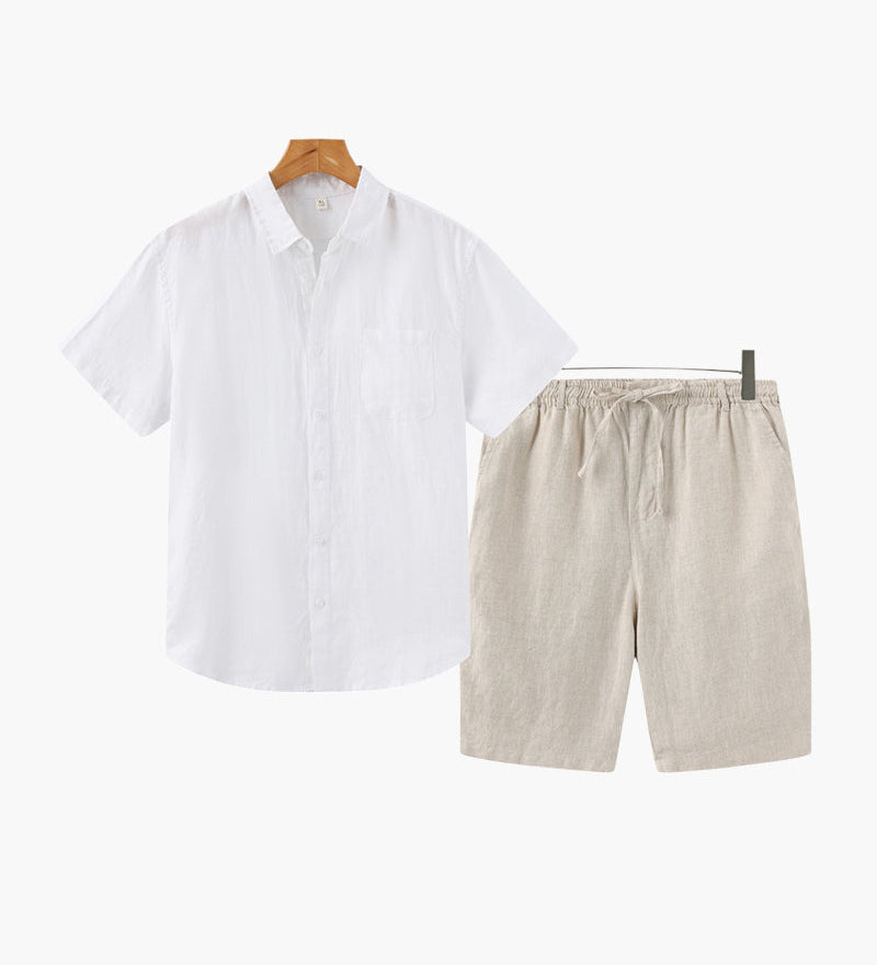 Staré peníze kombinace lnu (kraťasy)