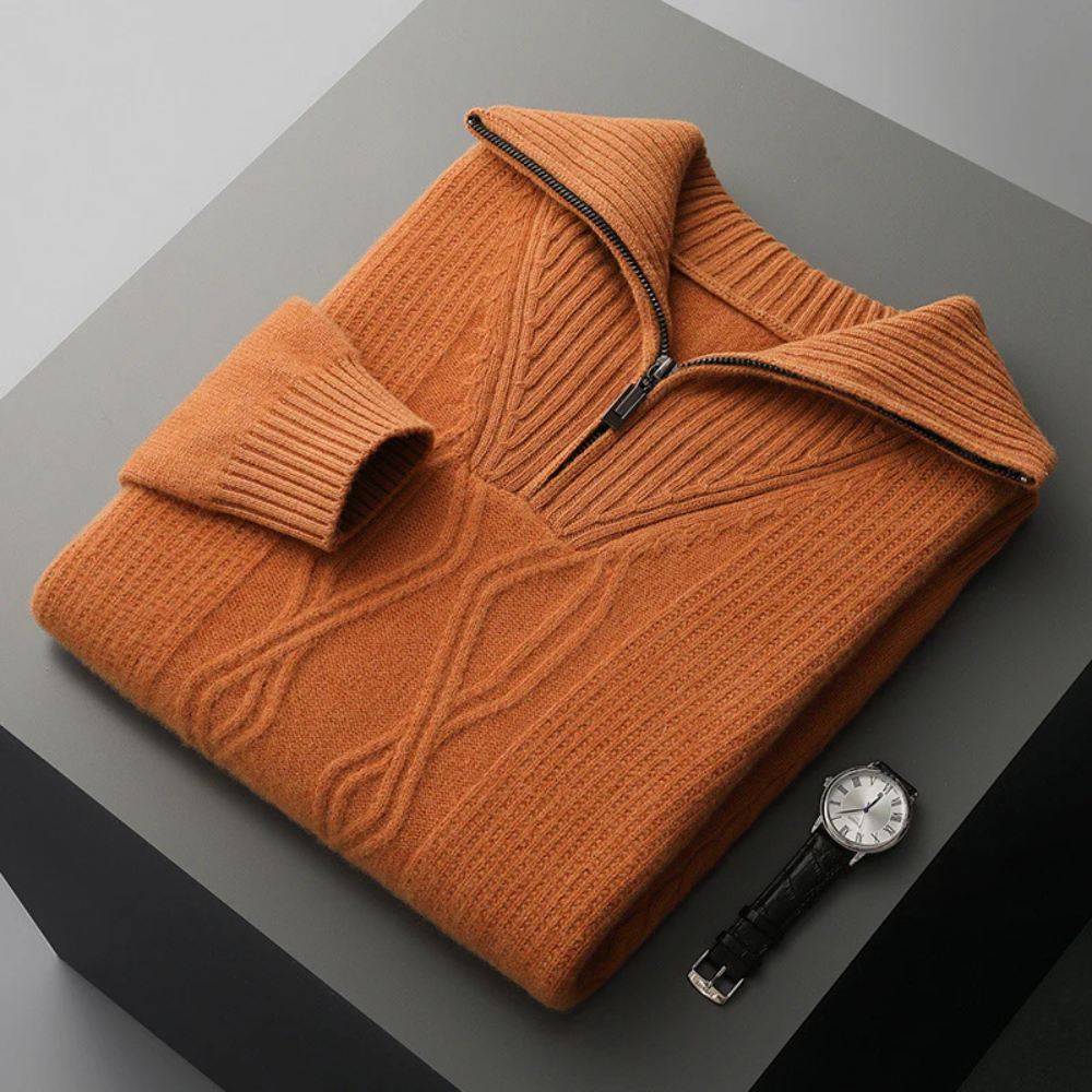 Camisola s obousměrným zipem Taranto Merino Wool