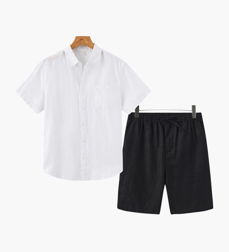 Staré peníze kombinace lnu (kraťasy)