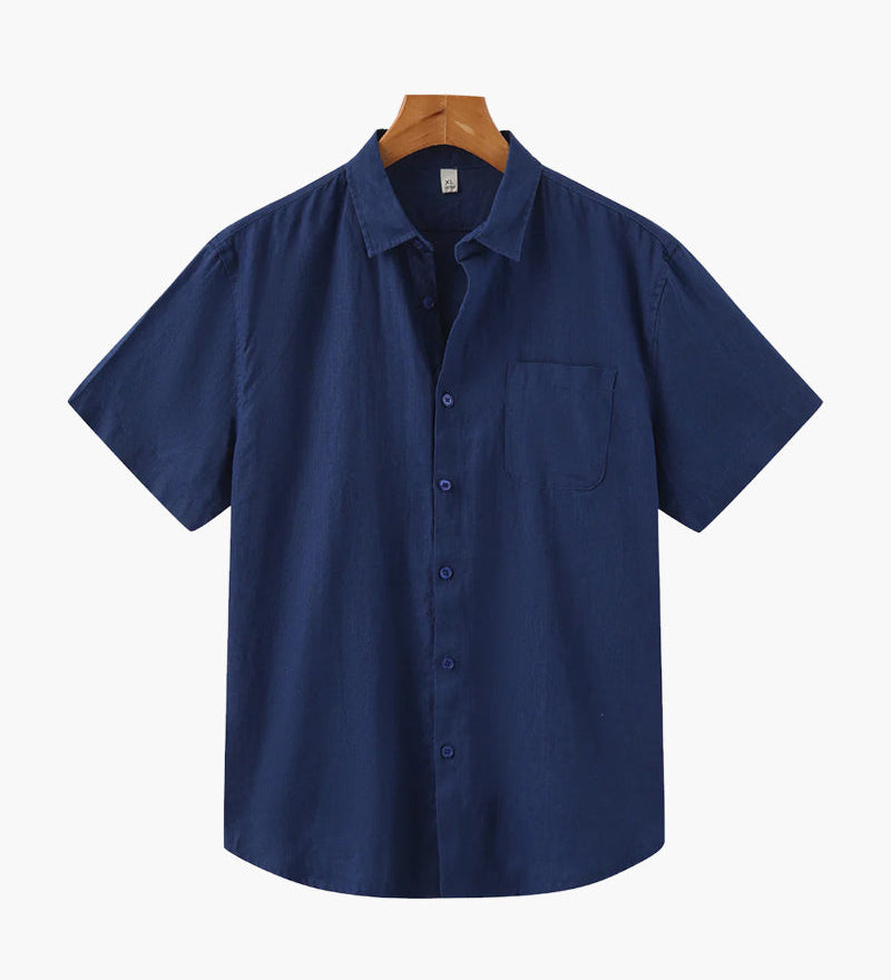 Kapské Město - Lněná Košile (Krátký Rukáv)