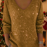 Ella™ | Slavnostní dámský svetr s výstřihem do V