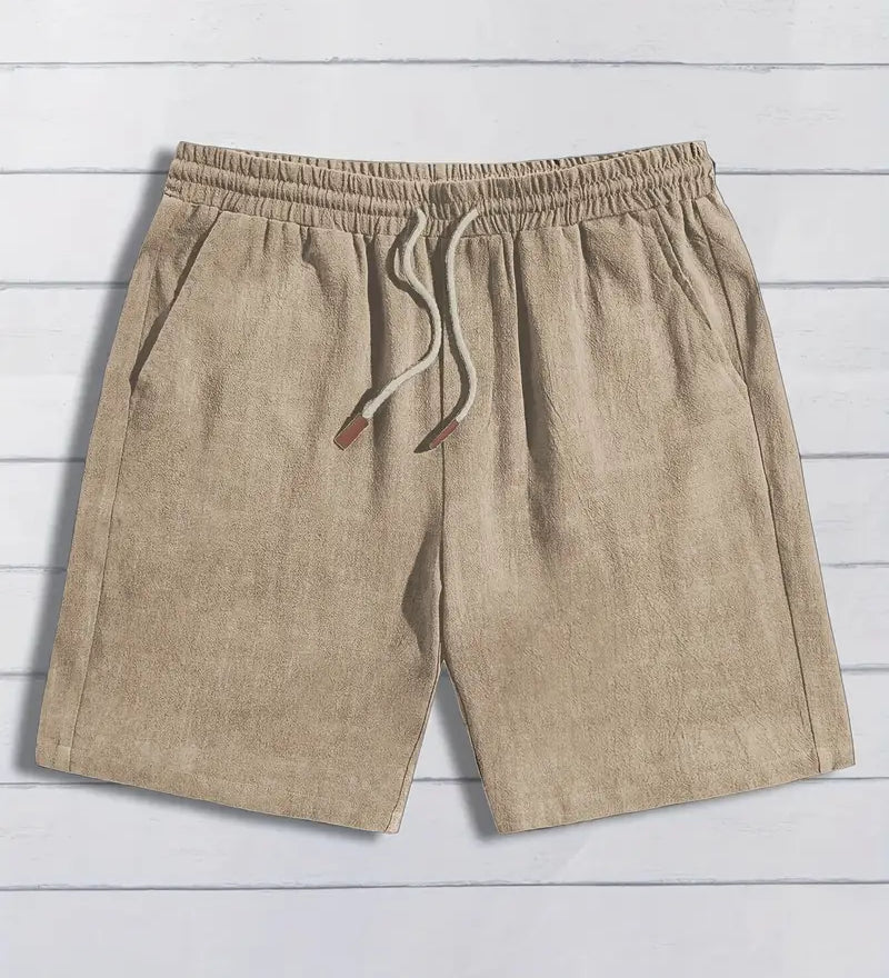 Pohodlné lněné šortky