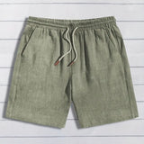 Pohodlné lněné šortky
