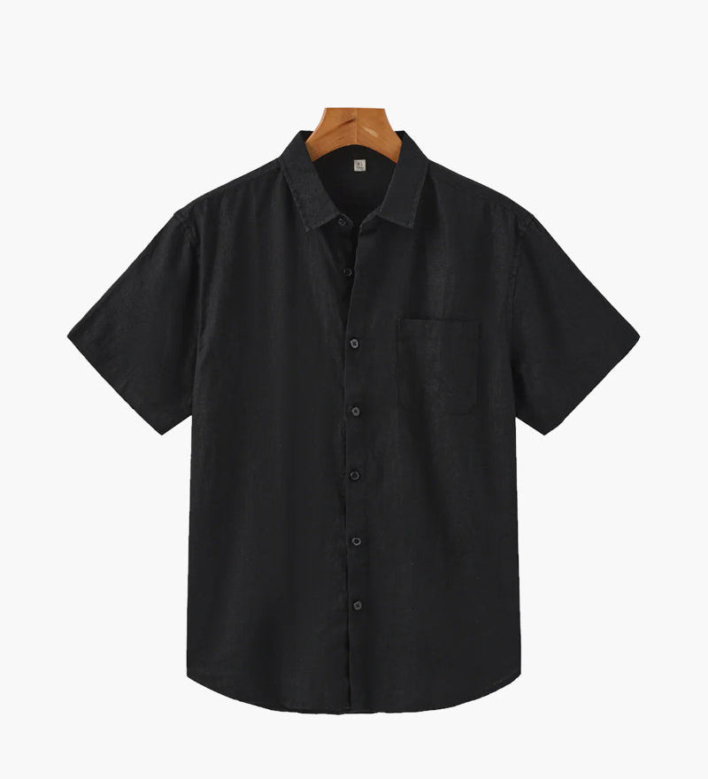 Kapské Město - Lněná Košile (Krátký Rukáv)