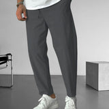 Elegantní tapered kalhoty s šňůrkou