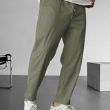 Elegantní tapered kalhoty s šňůrkou