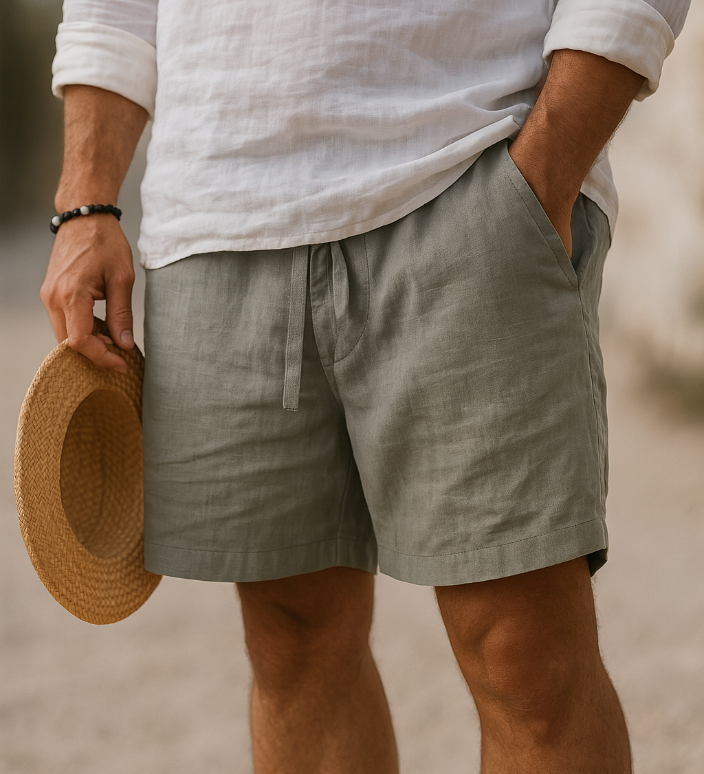 Elegantní lněné šortky