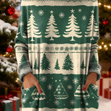 Mara – Vánoční svetr s motivem jehličnatého stromu