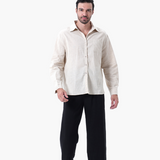 Staré peníze kombinéza z lnu (dlouhý rukáv)