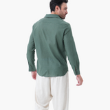 Staré peníze kombinéza z lnu (dlouhý rukáv)