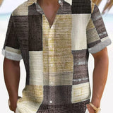 Elegantní košile v patchworku