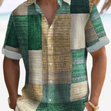 Elegantní košile v patchworku