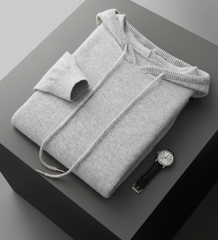 Kabát s kapucí z merino vlny Sirlus