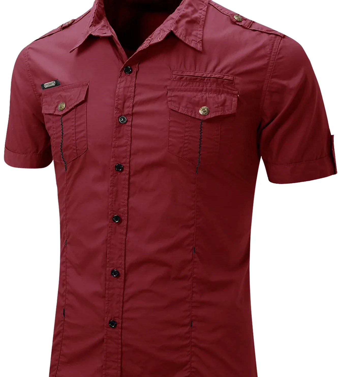 Krátký rukáv košile z bavlny Cargo