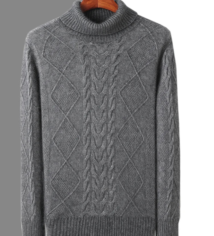 Kašmírový svetr s elegantním vzorem