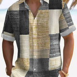 Elegantní košile v patchworku