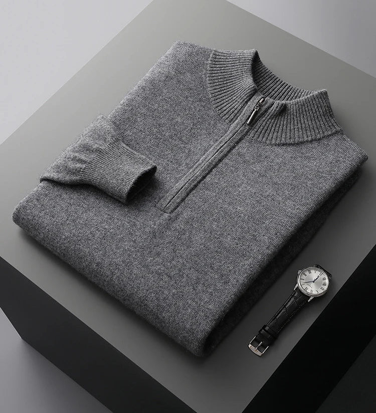 Svetr s zipem z kašmíru Florence