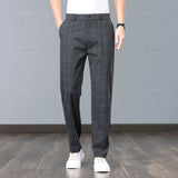 Klasické kostkované kalhoty