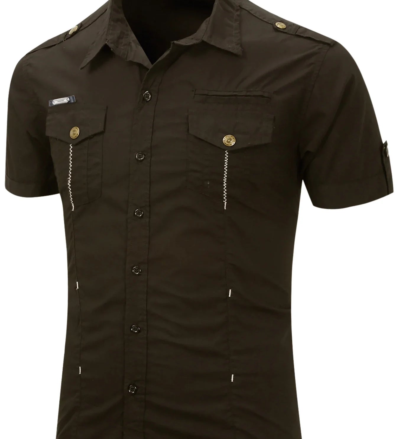 Krátký rukáv košile z bavlny Cargo