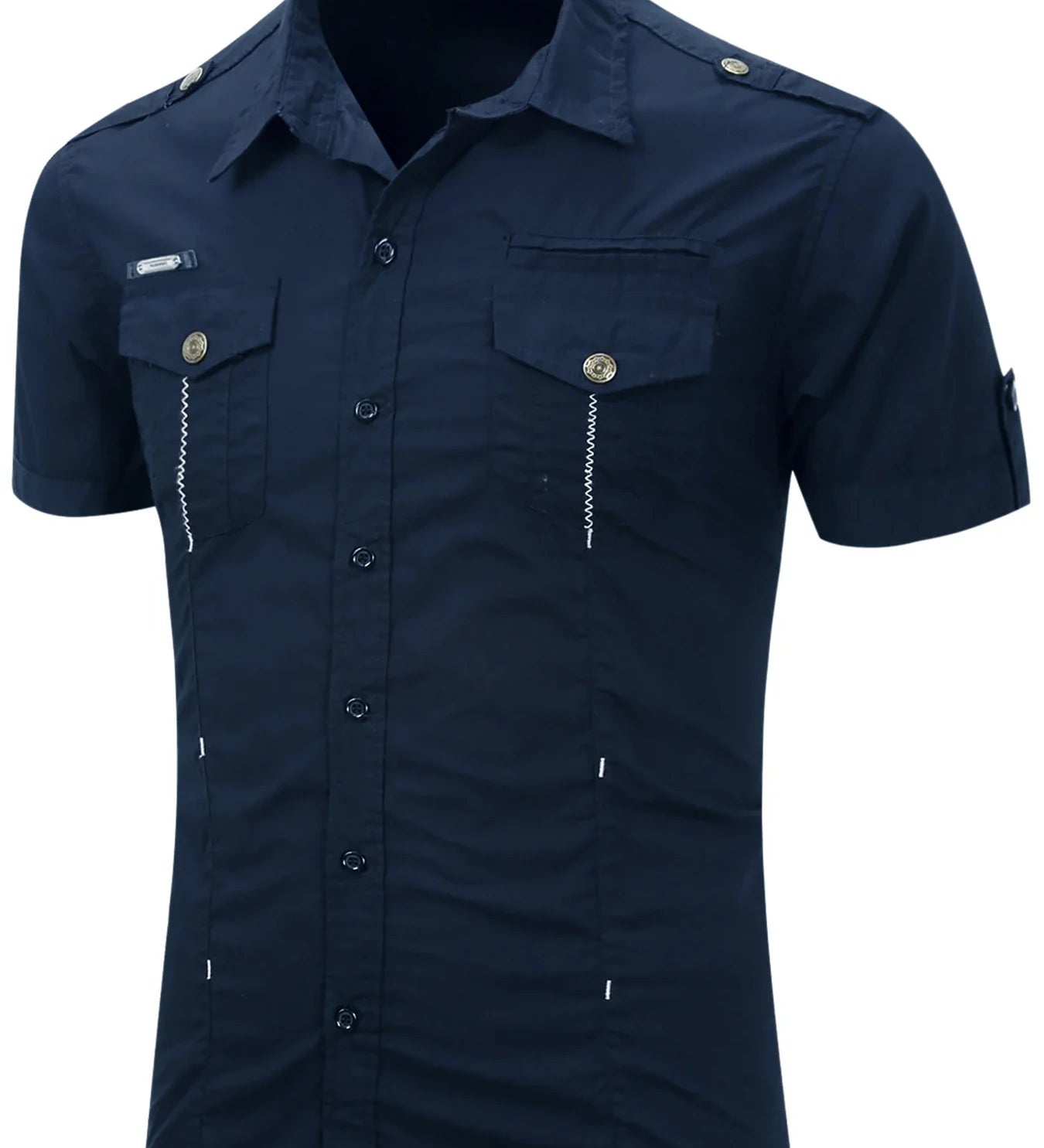 Krátký rukáv košile z bavlny Cargo