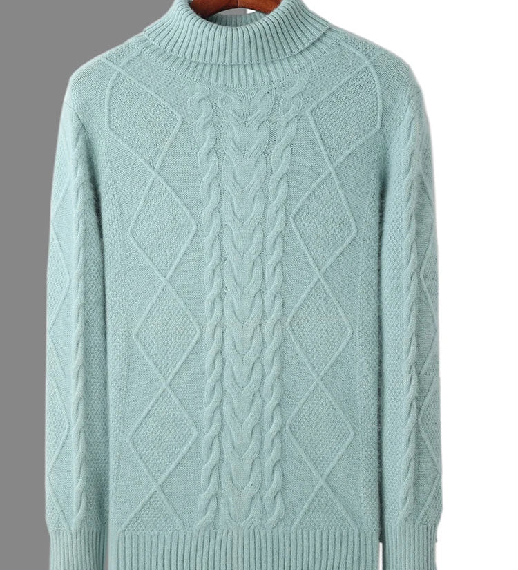 Kašmírový svetr s elegantním vzorem