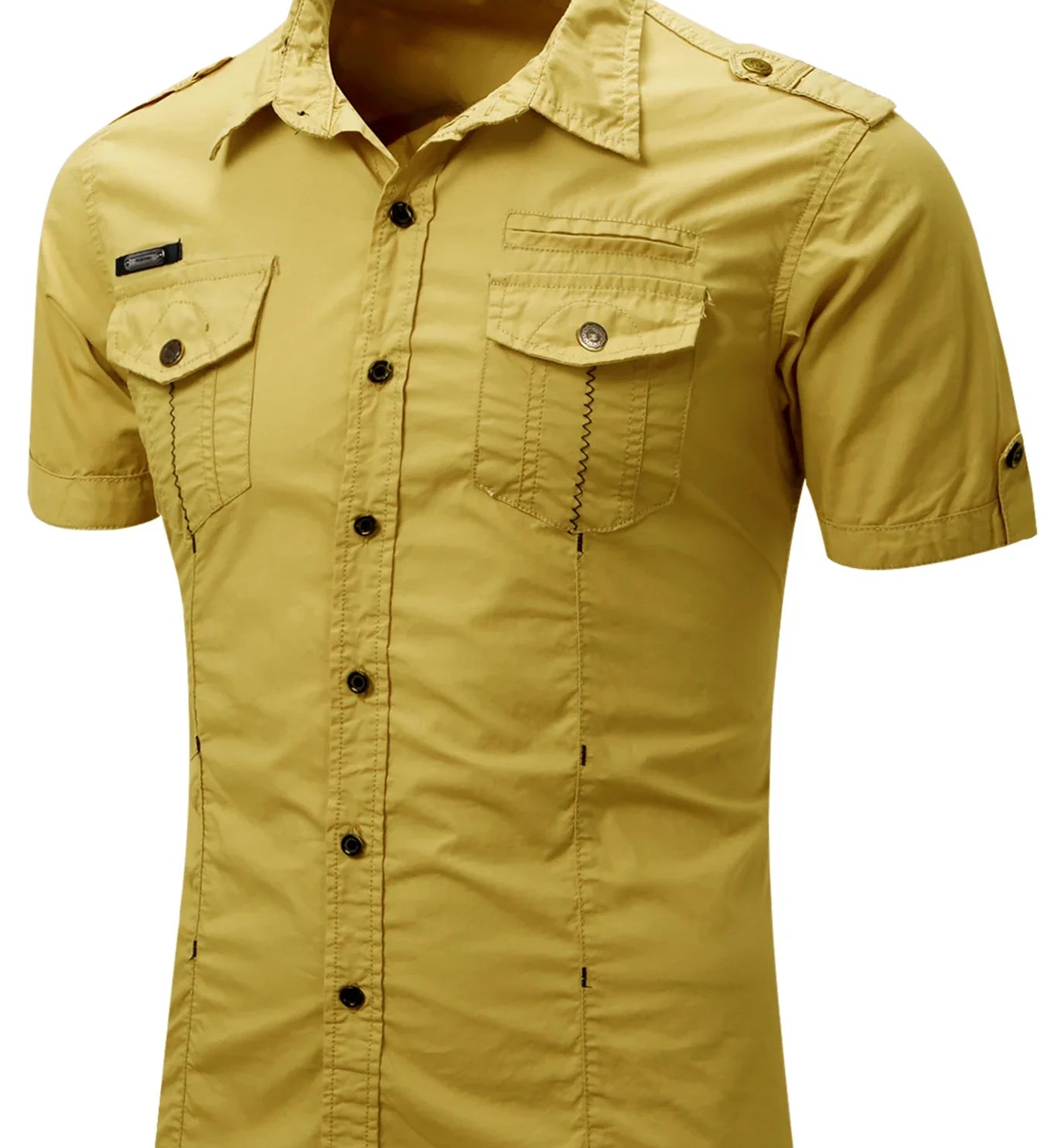 Krátký rukáv košile z bavlny Cargo