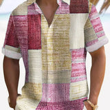 Elegantní košile v patchworku