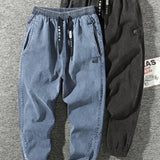 Elegantní džínové jogger kalhoty