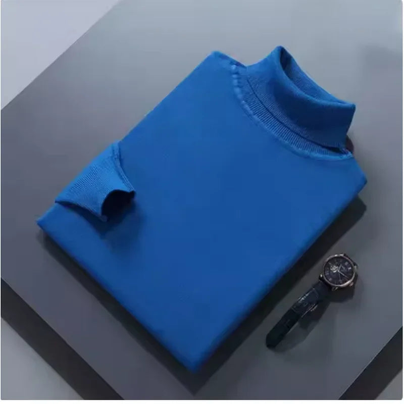 Elegantní vysoký golf z tlusté vlny