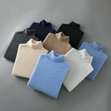 Elegantní vysoký svetr z vlny