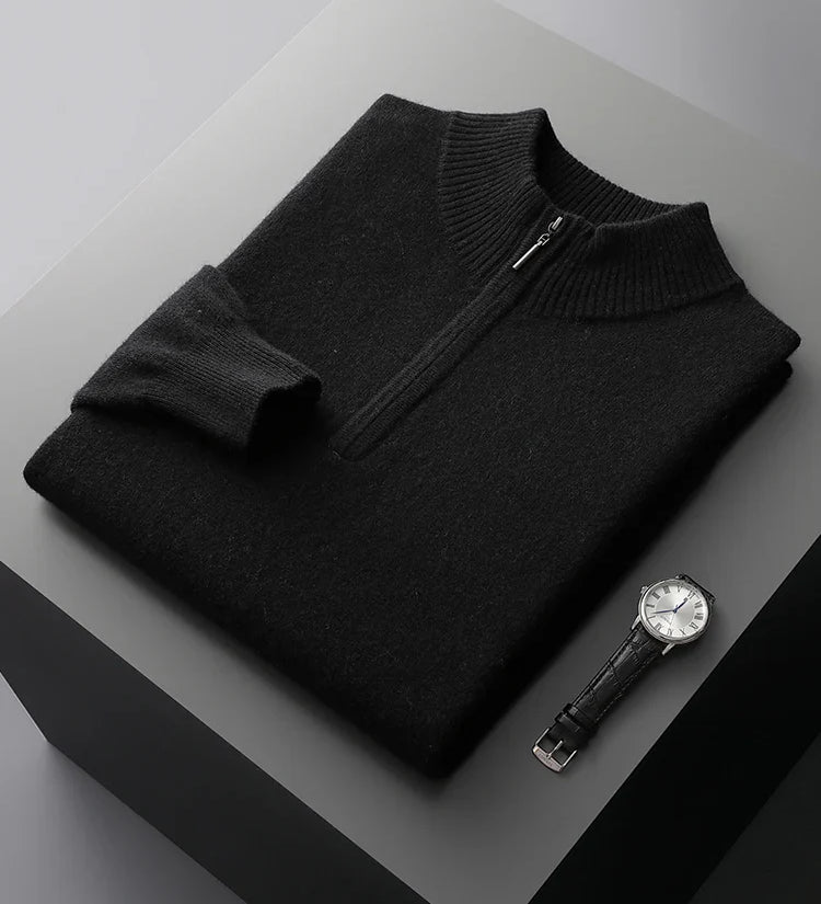 Svetr s zipem z kašmíru Florence