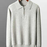 Elegantní polo svetr z kašmíru