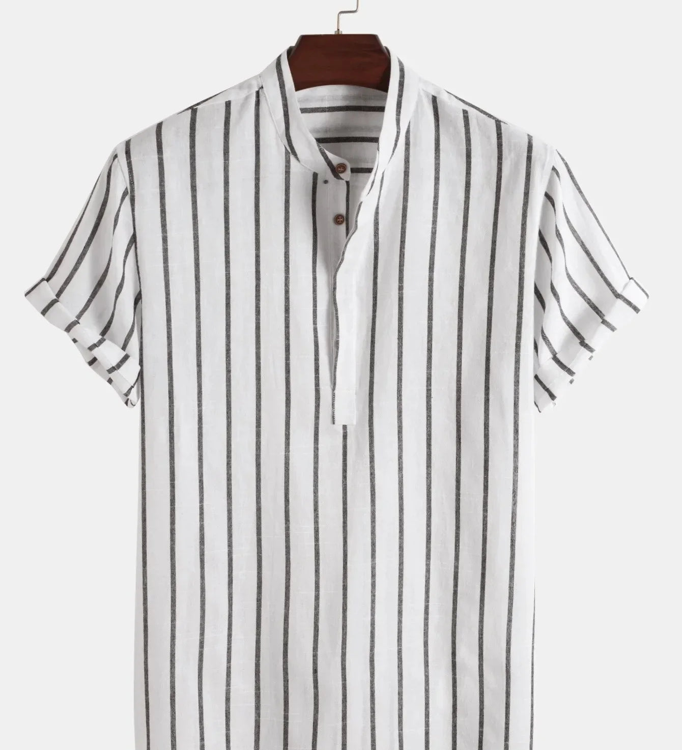 Elegantní krátký rukáv pruhovaná košile