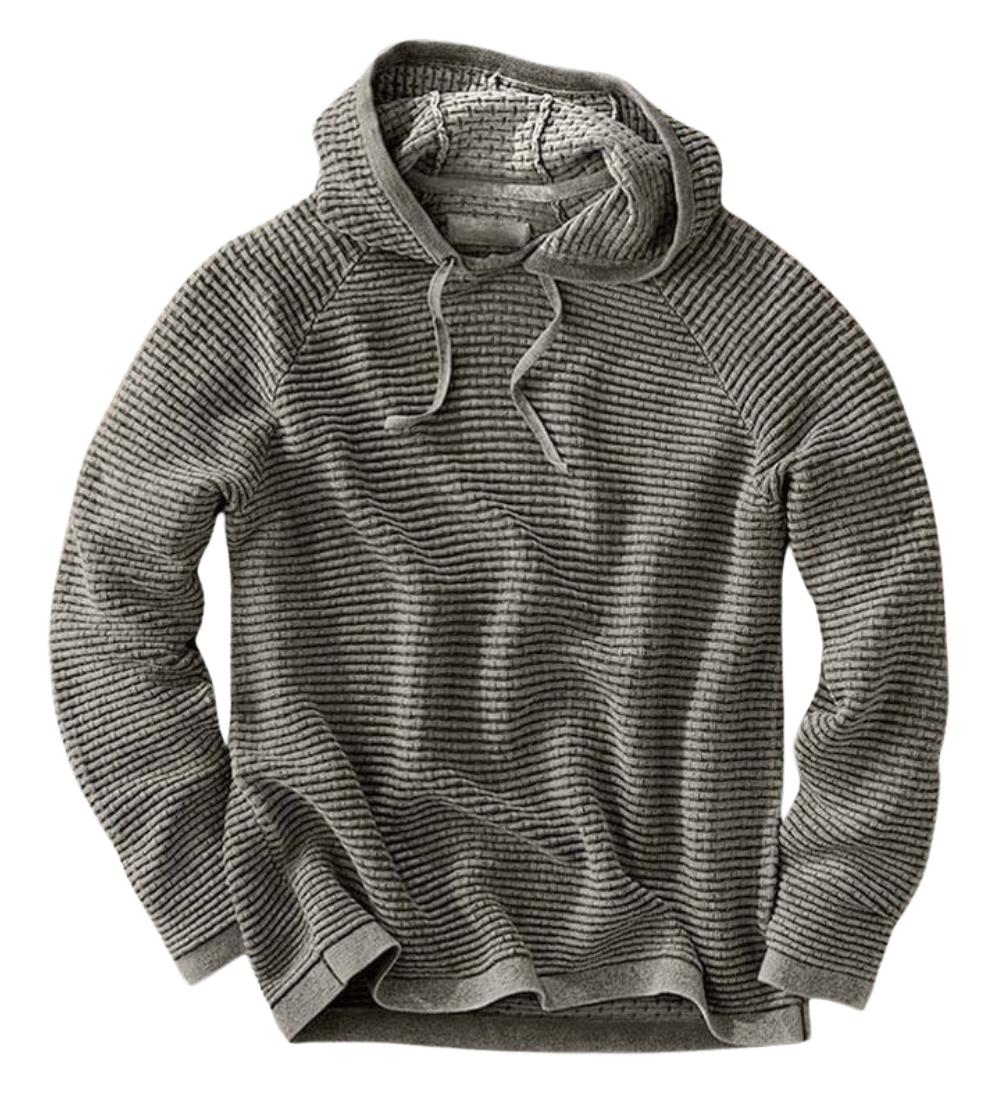 Mikina s kapucí z pleteniny