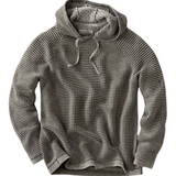 Mikina s kapucí z pleteniny