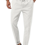 Lněné casual kalhoty