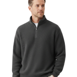 Elegantní pletený svetr se zipem