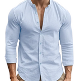 Letní casual košile z bavlny a lnu