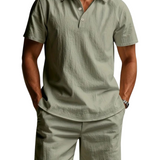 Pánský lněný set