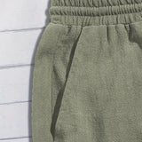 Pohodlné lněné šortky