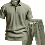 Pánský lněný set