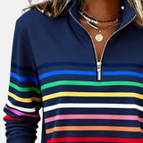 Vídeň | Mikina na zip s duhovými pruhy