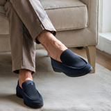 Prémiové semišové mokasíny - Černé podrážky