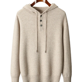 Elegantní svetr s kapucí z merino vlny